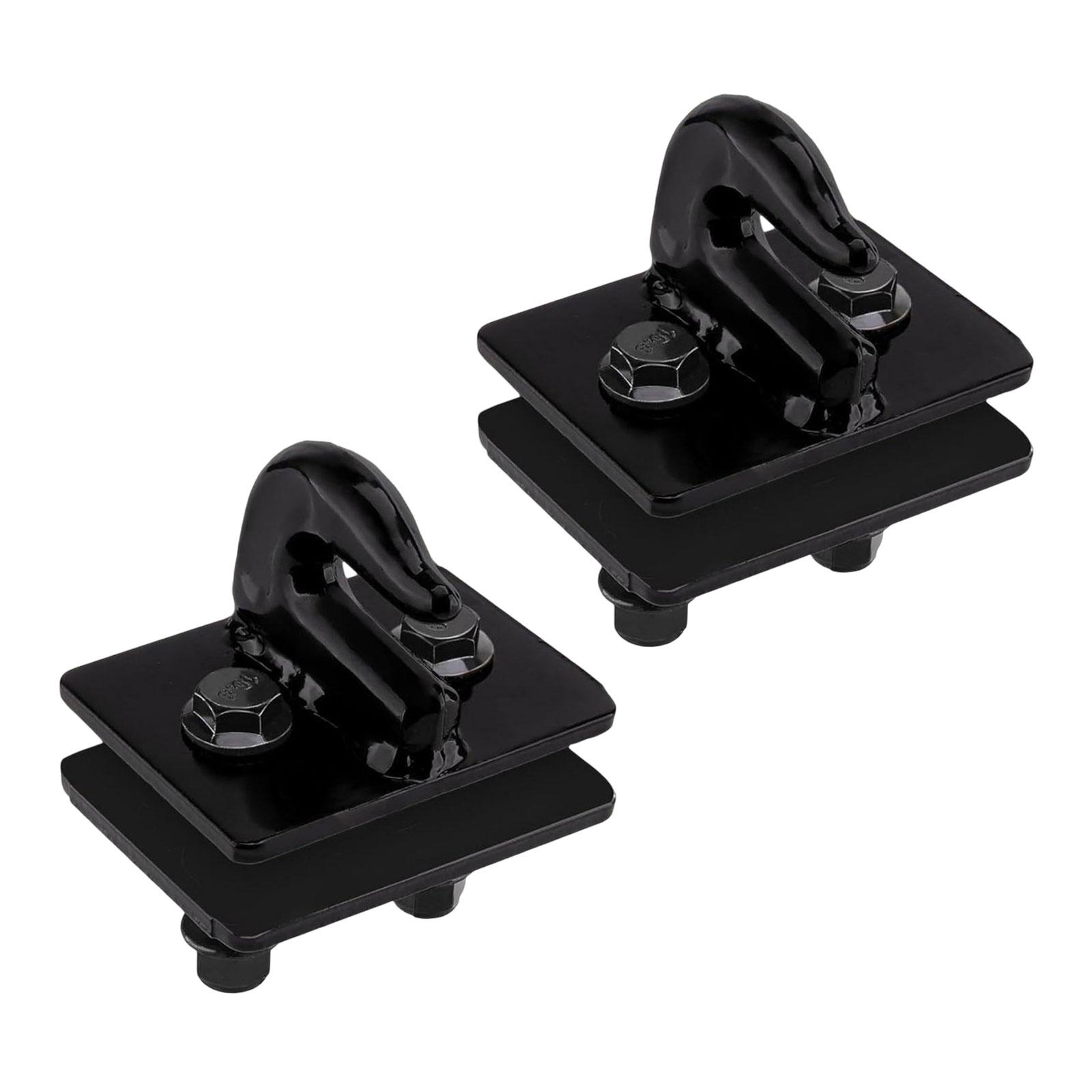 figatia 2x Tractor Bucket Grab Hook 3/8 Auto Repair Part Agricultural Tractor Hook Tow Hook Mount Vehicle Towing Hanger for Loader RV Black